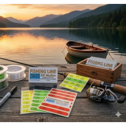 ETIQUETTE MARQUAGE PLIOIR "FISHING LINE KIT MARKER" - PAP FISHING