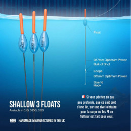 FLOTTEUR CARPE AU COUP "SHALLOW 3" - MAP FISHING