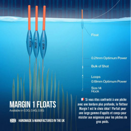 FLOTTEUR CARPE AU COUP "MARGIN ONE POLE" - MAP FISHING