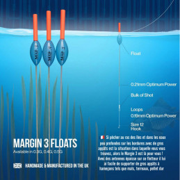 FLOTTEUR CARPE AU COUP "MARGIN 3" - MAP FISHING