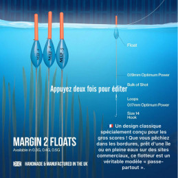 FLOTTEUR CARPE AU COUP "MARGIN 2" - MAP FISHING
