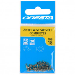 EMERILLON ROLLING SUPER LEGER " ABTI-TWIST SWIVELS COMBI EYES" - CRESTA